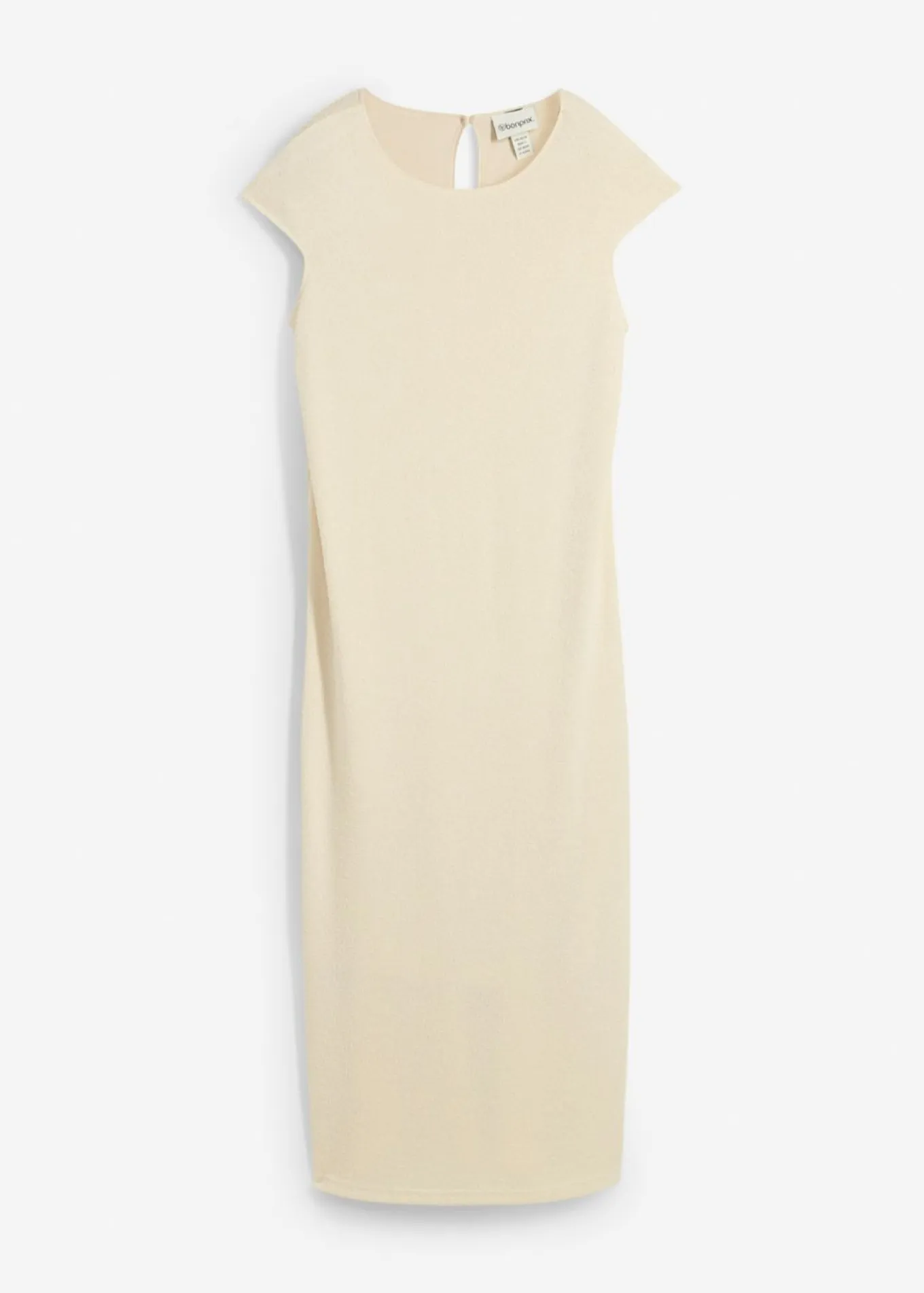 Vestido midi con aspecto de punto