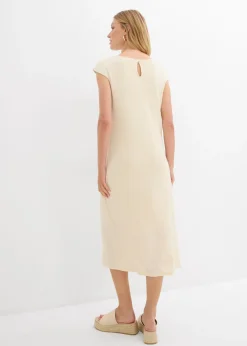 Vestido midi con aspecto de punto
