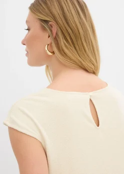 Vestido midi con aspecto de punto