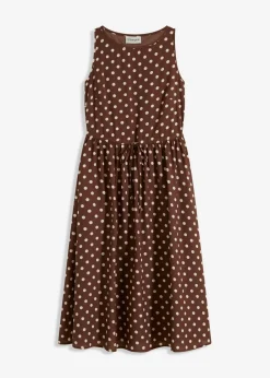 Vestido midi con cordón