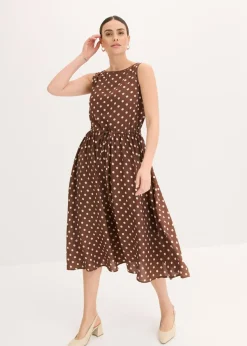 Vestido midi con cordón