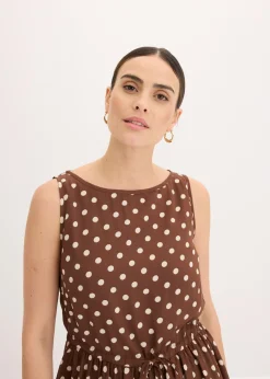 Vestido midi con cordón