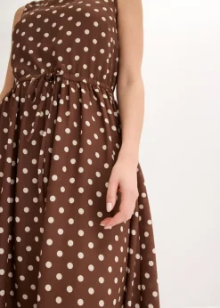 Vestido midi con cordón