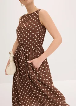 Vestido midi con cordón