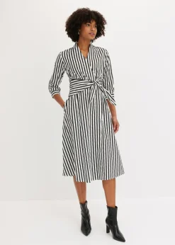 Vestido midi con cordón