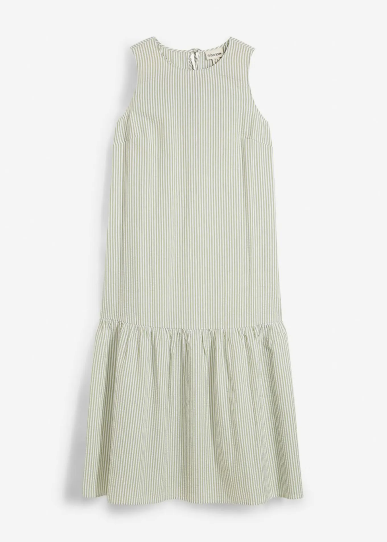 Vestido midi con corte en