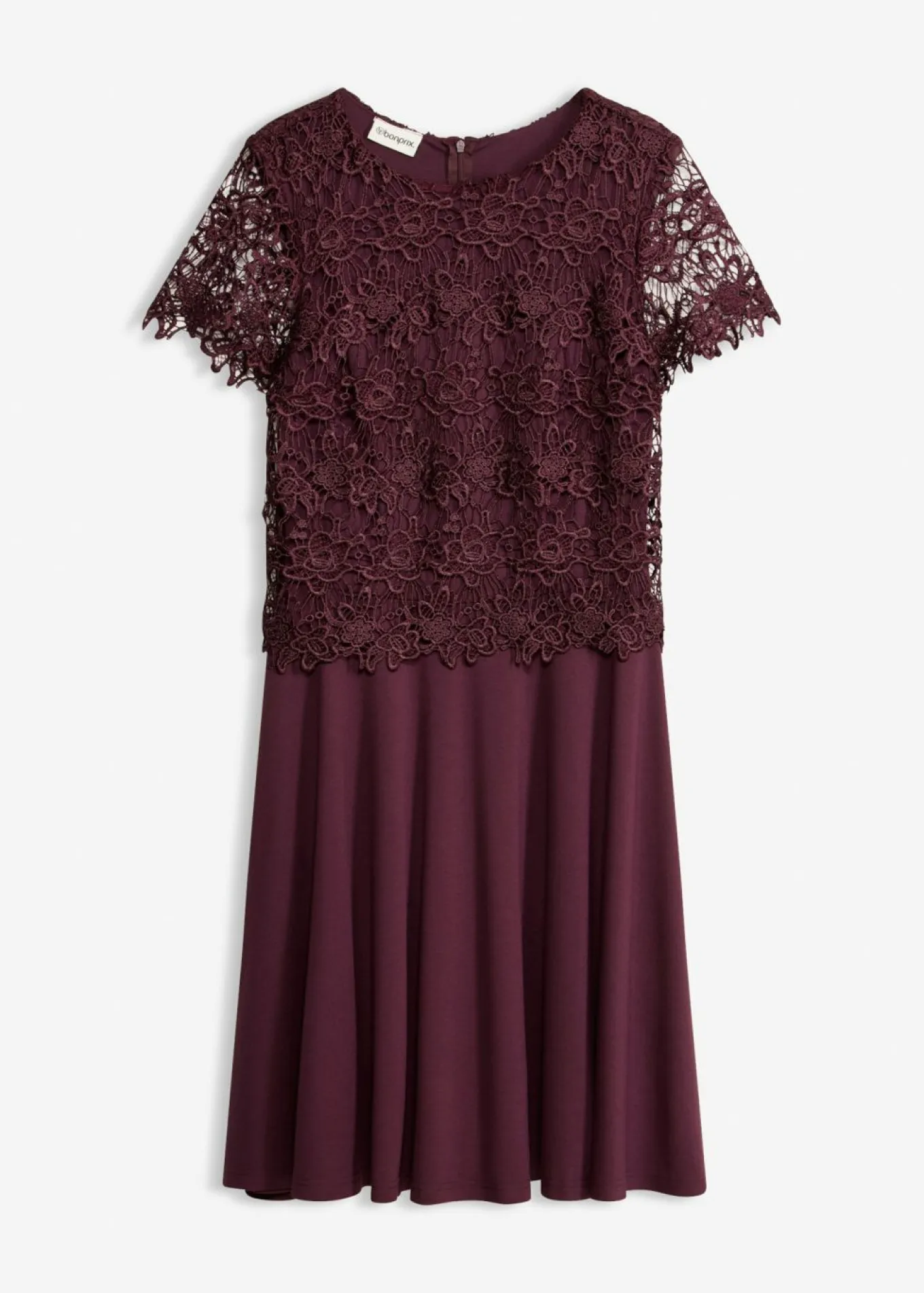 Vestido midi con encaje