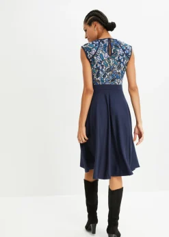 Vestido midi con encaje