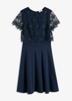 Vestido midi con encaje