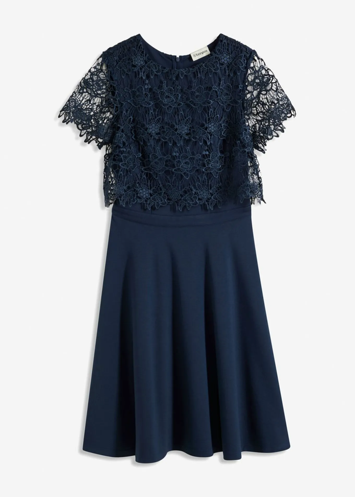 Vestido midi con encaje
