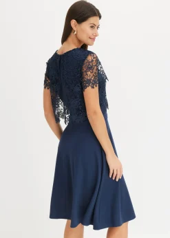 Vestido midi con encaje