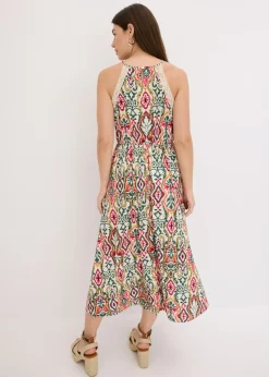 Vestido midi con encaje
