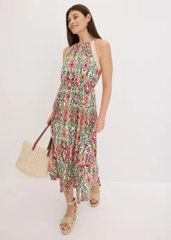 Vestido midi con encaje