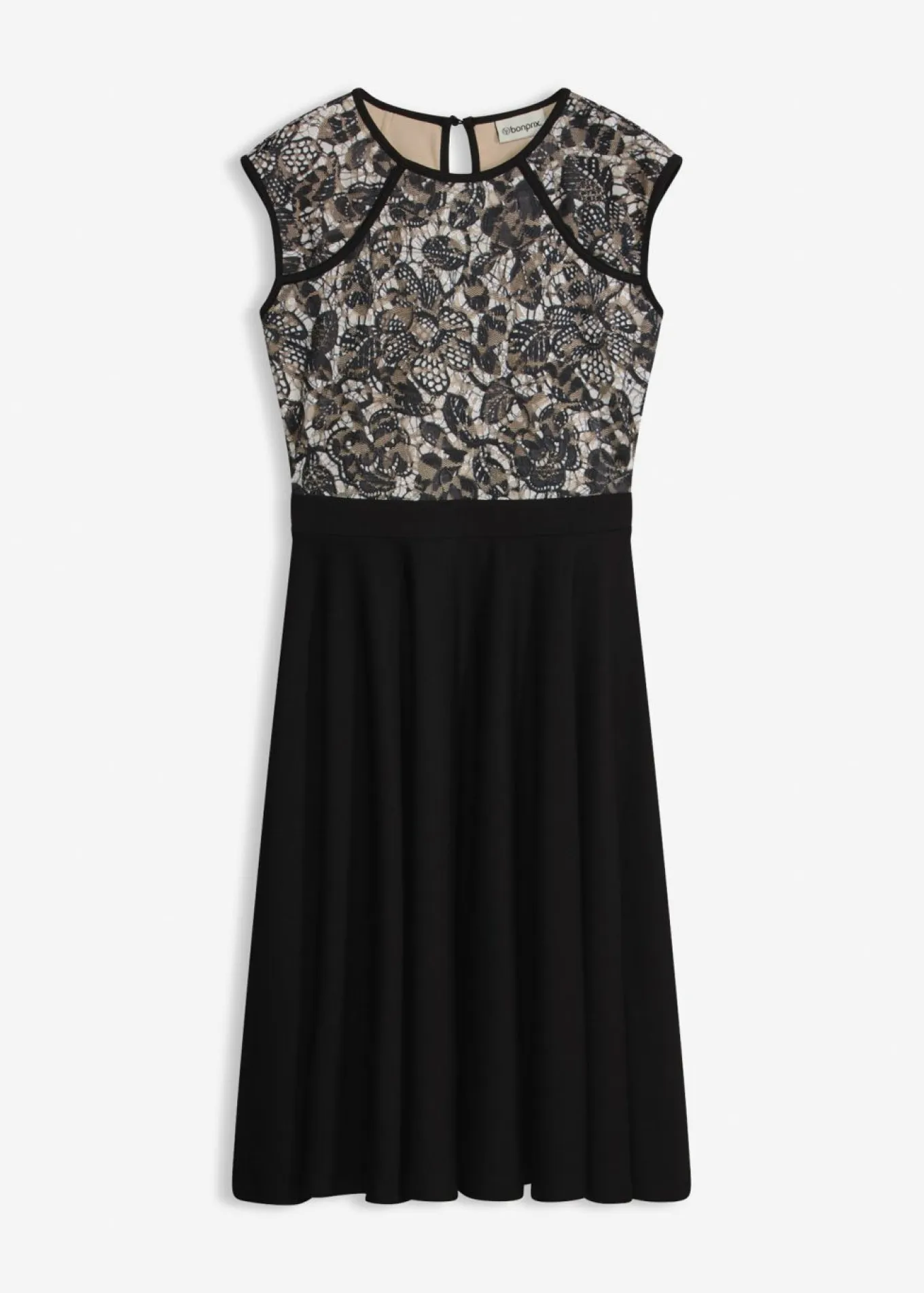 Vestido midi con encaje
