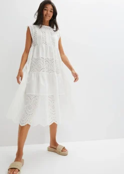 Vestido midi con encaje