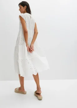 Vestido midi con encaje