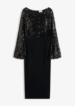 Vestido midi con lentejuelas
