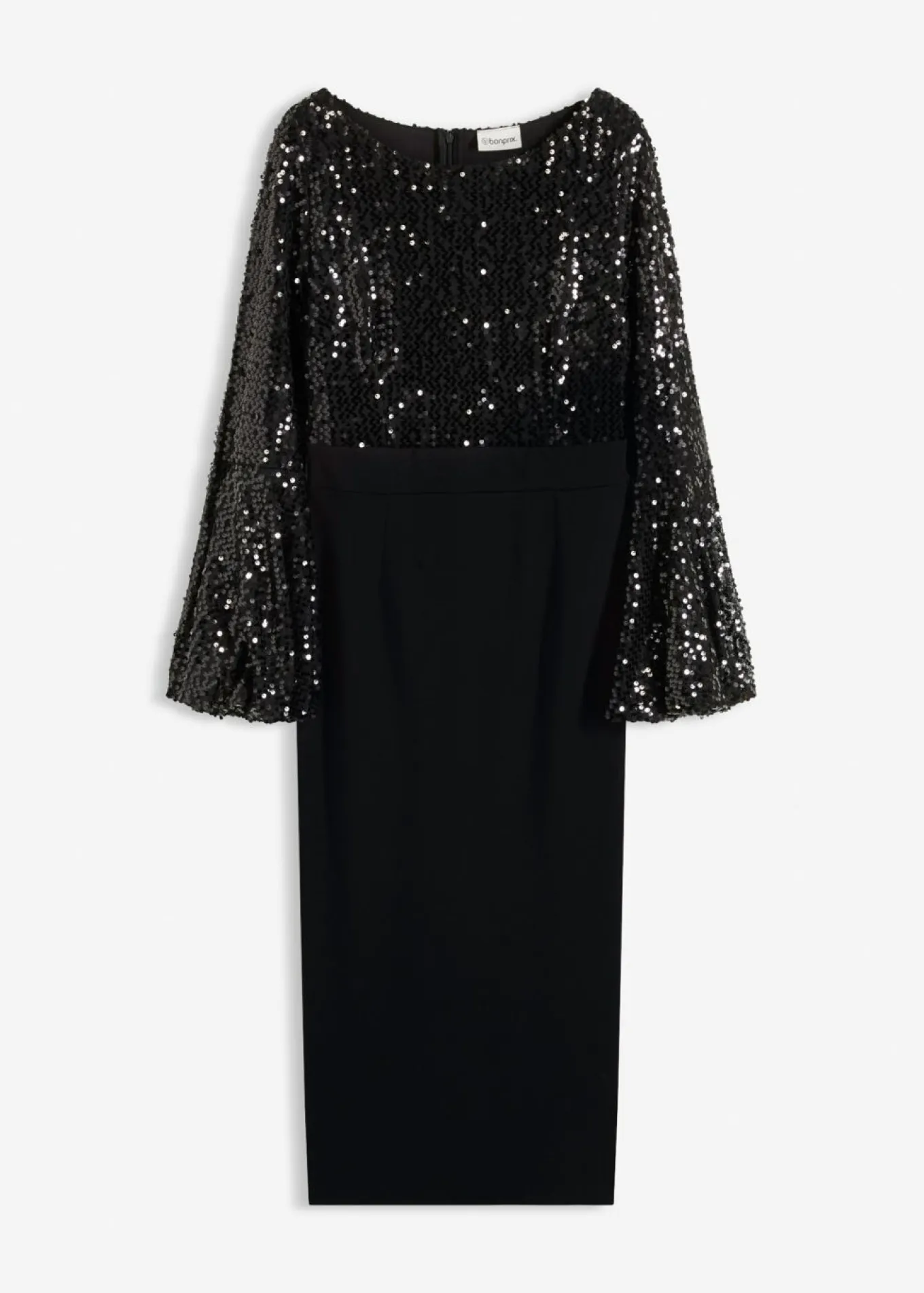 Vestido midi con lentejuelas