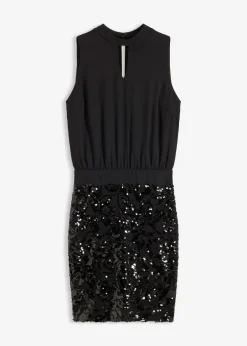 Vestido midi con lentejuelas