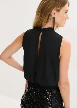 Vestido midi con lentejuelas