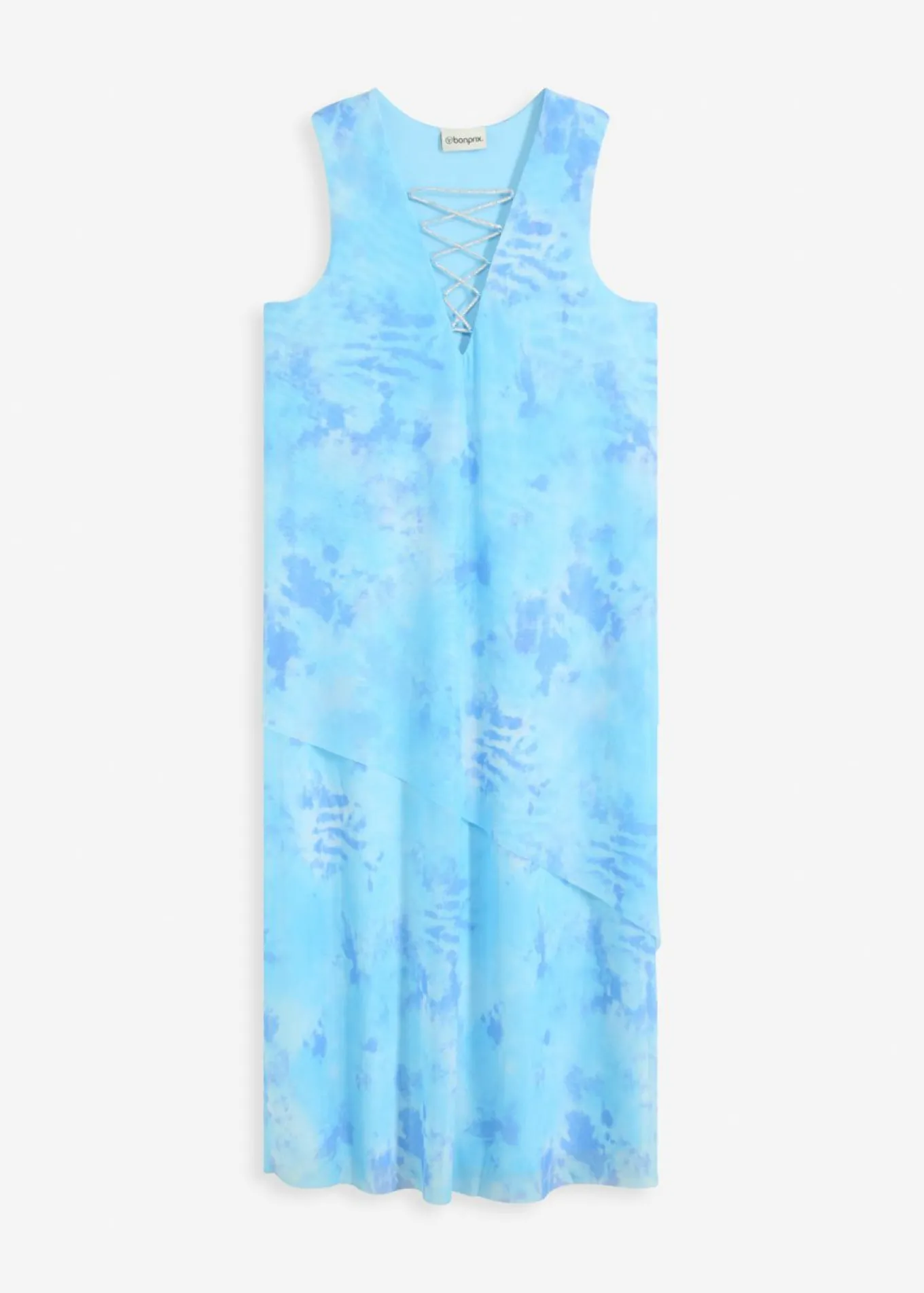 Vestido midi con malla