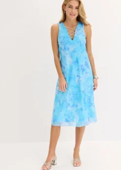 Vestido midi con malla