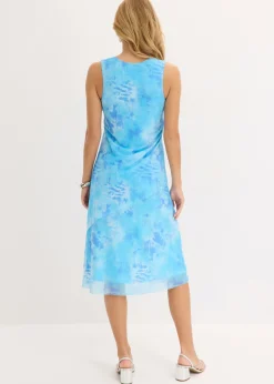 Vestido midi con malla