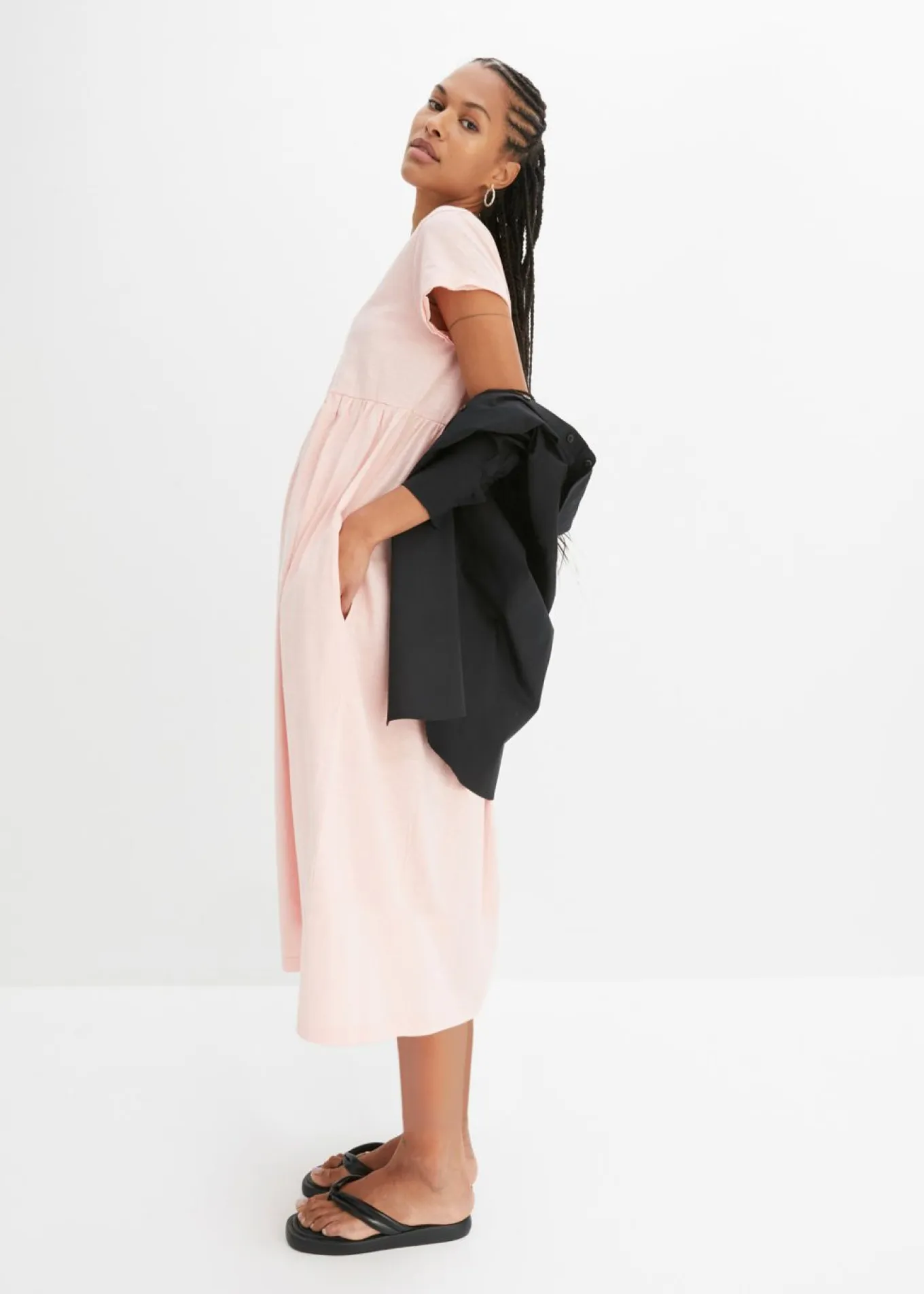 Vestido midi de algodón orgánico puro