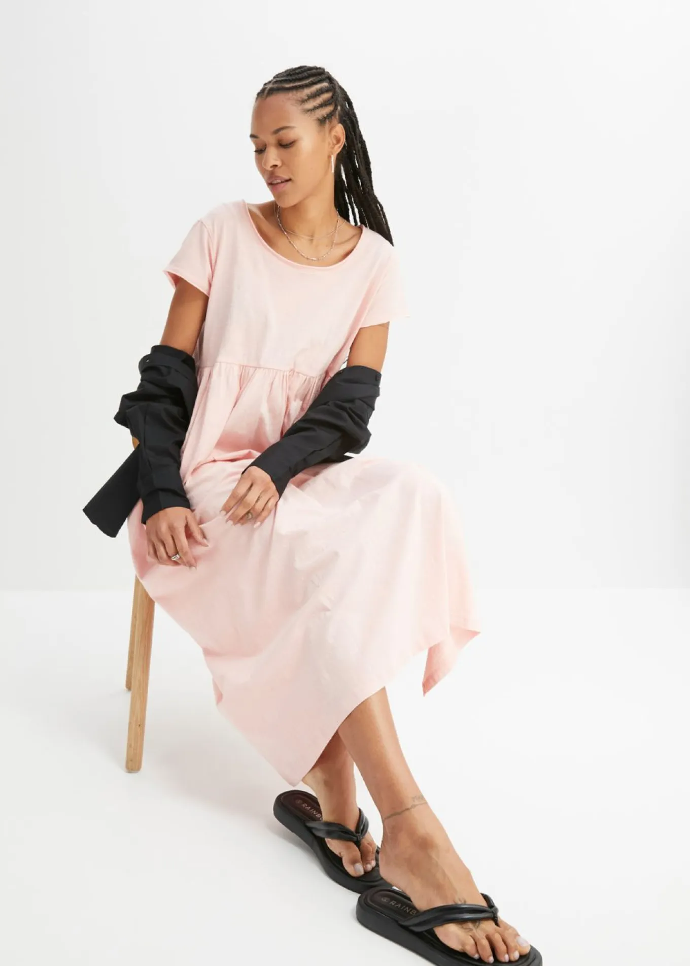Vestido midi de algodón orgánico puro