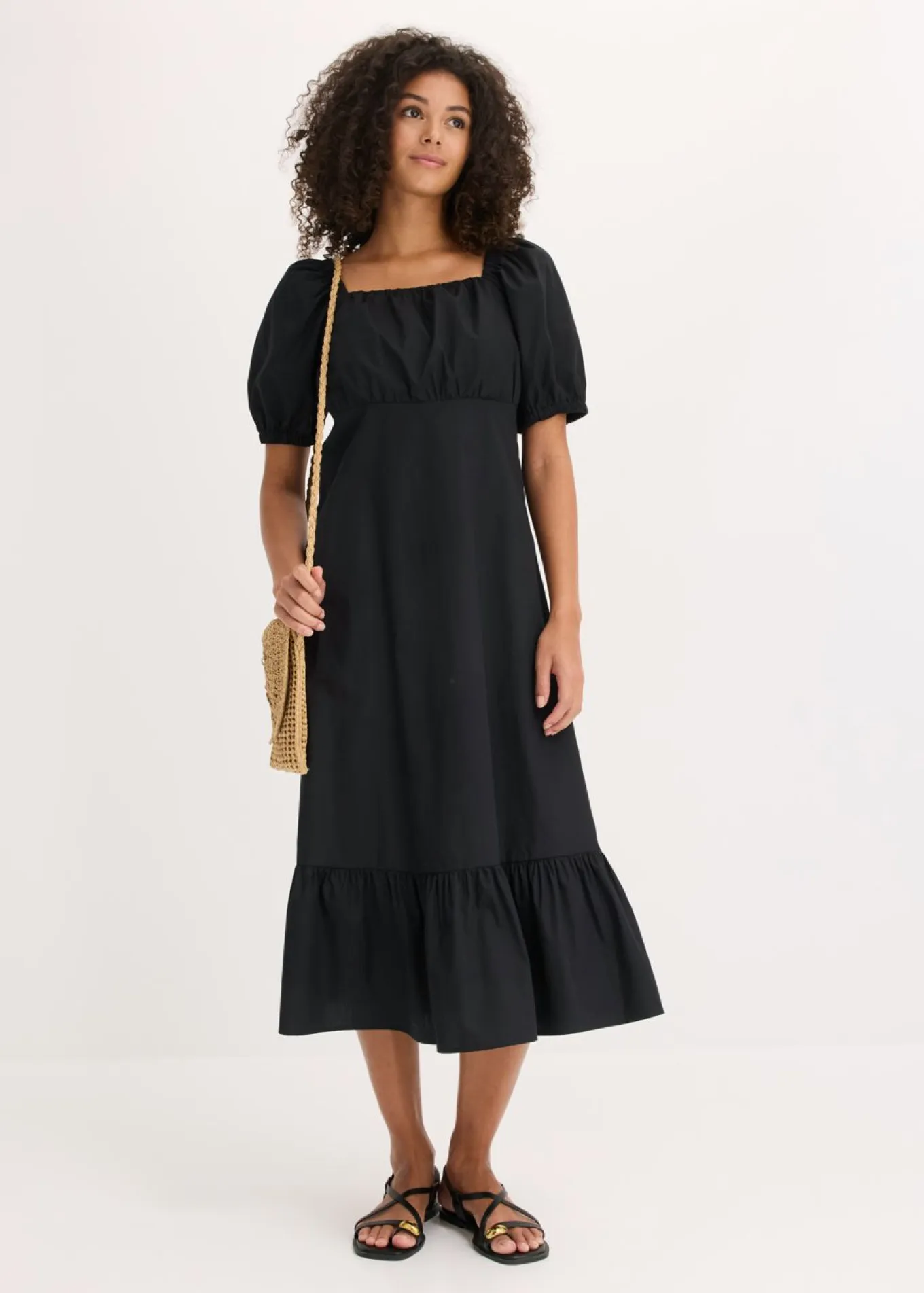 Vestido midi de algodón orgánico puro