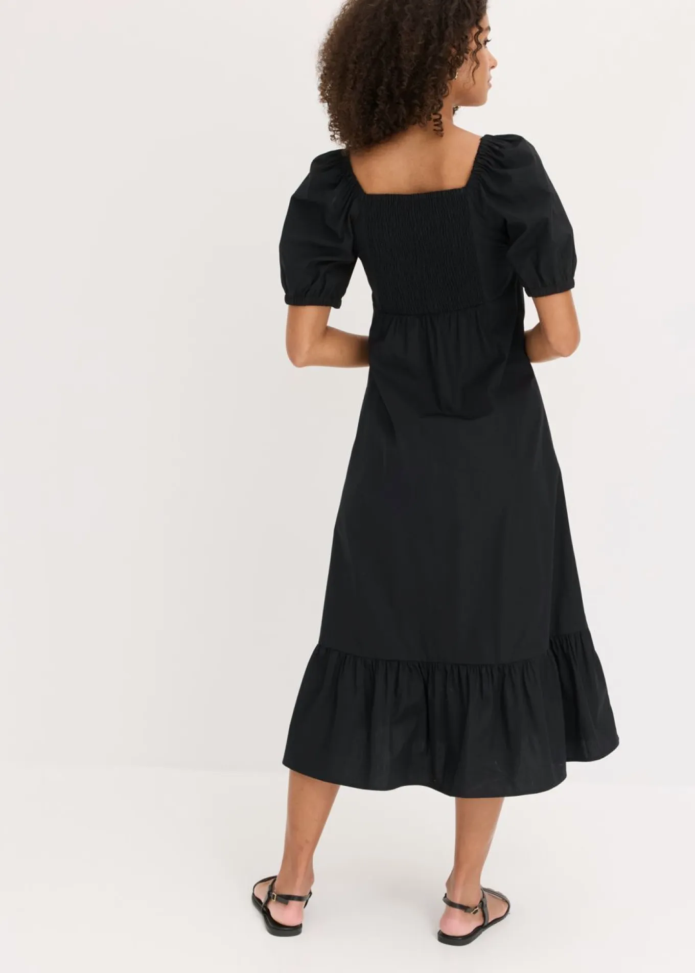 Vestido midi de algodón orgánico puro