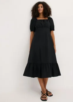 Vestido midi de algodón orgánico puro