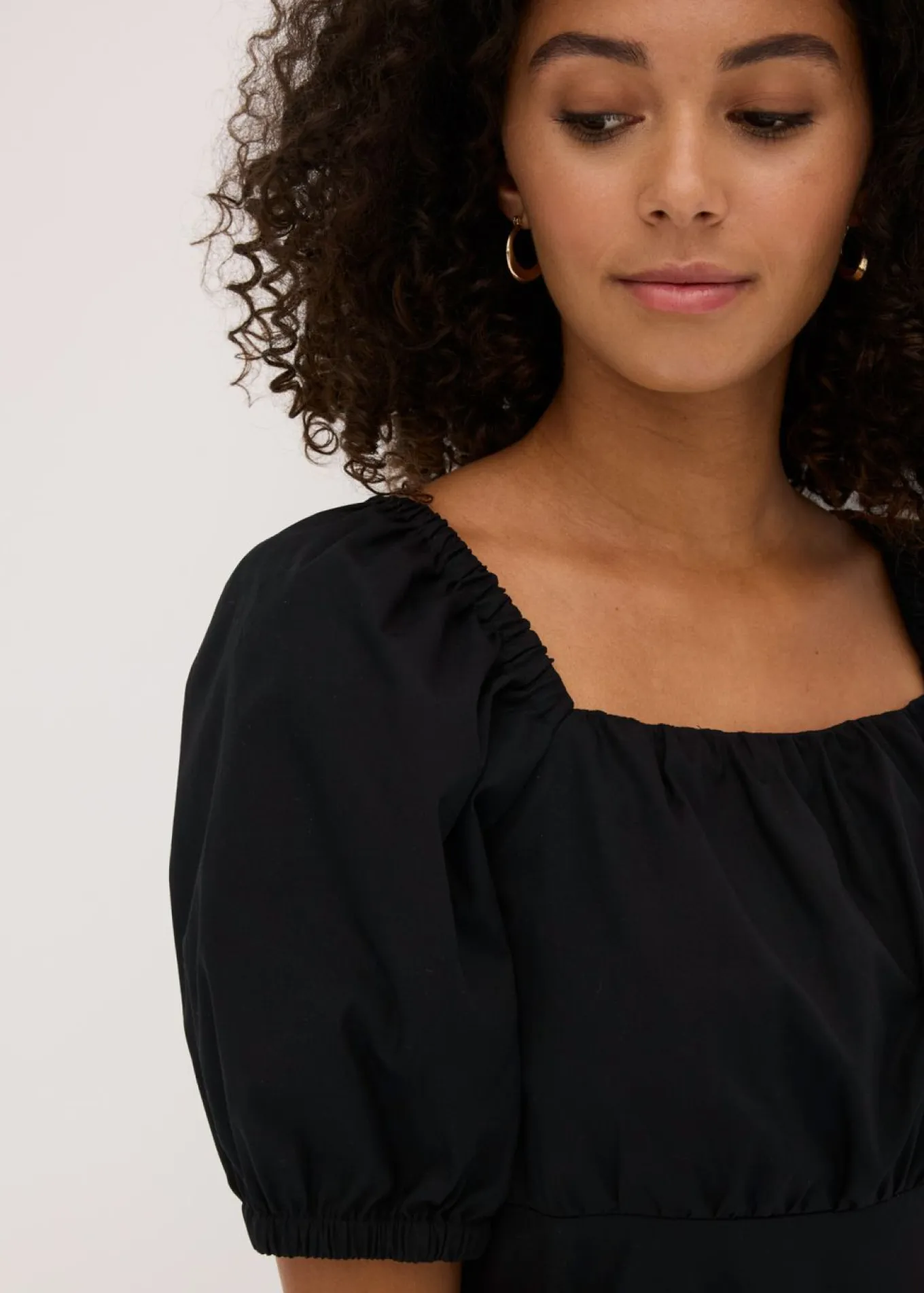 Vestido midi de algodón orgánico puro