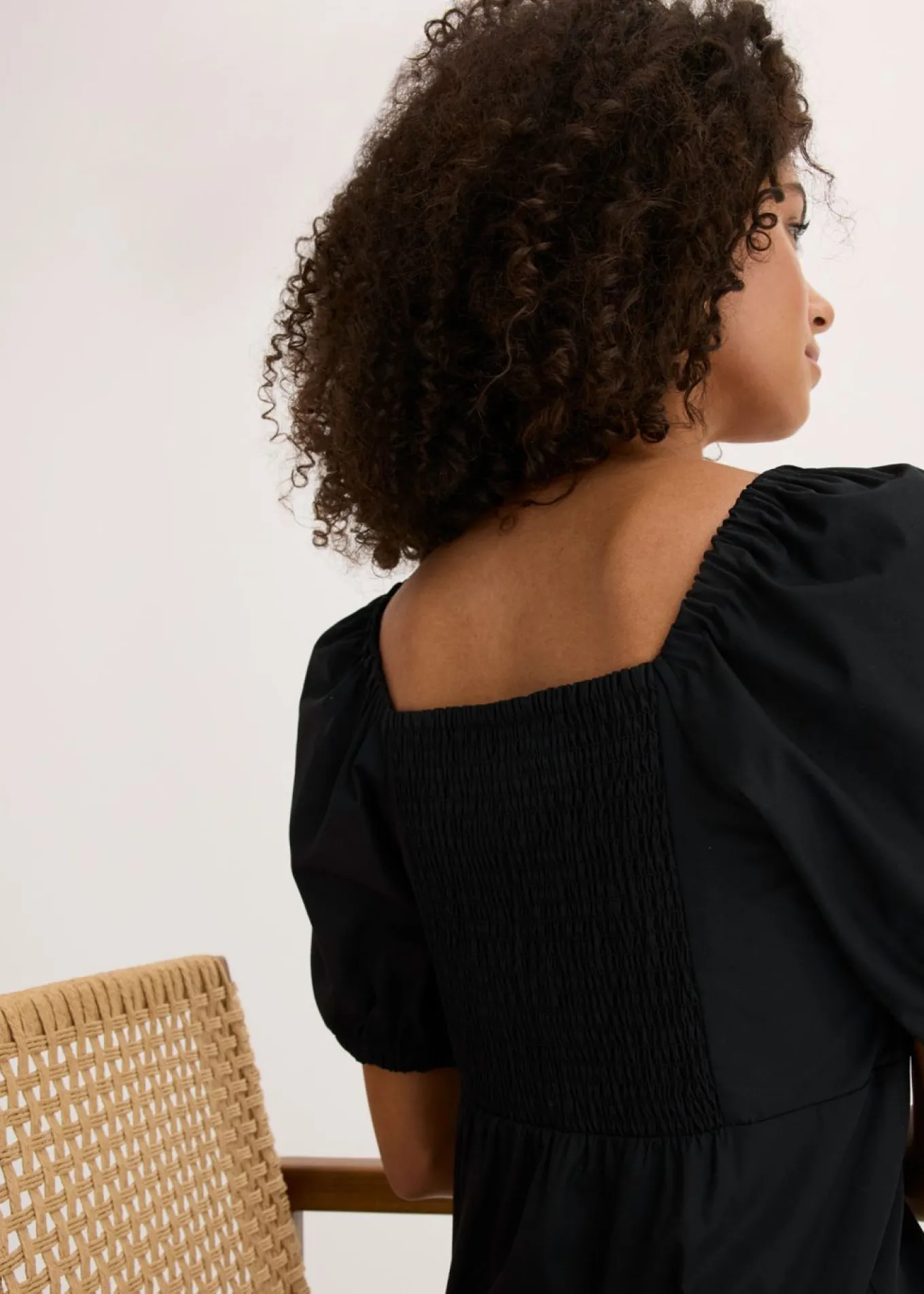 Vestido midi de algodón orgánico puro