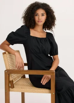 Vestido midi de algodón orgánico puro