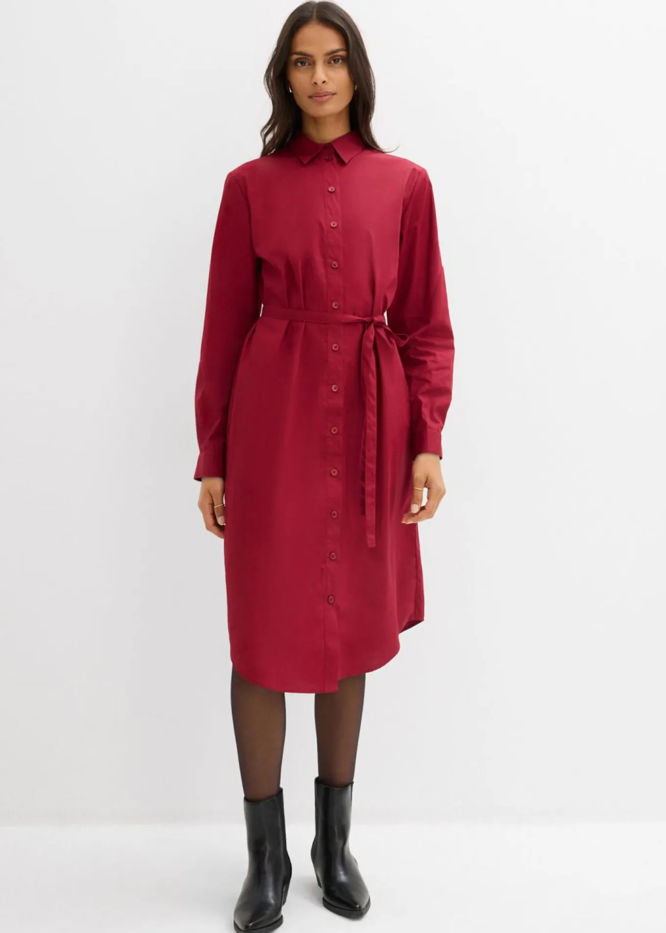 Vestido midi de algodón orgánico puro