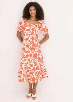 Vestido midi de algodón orgánico puro