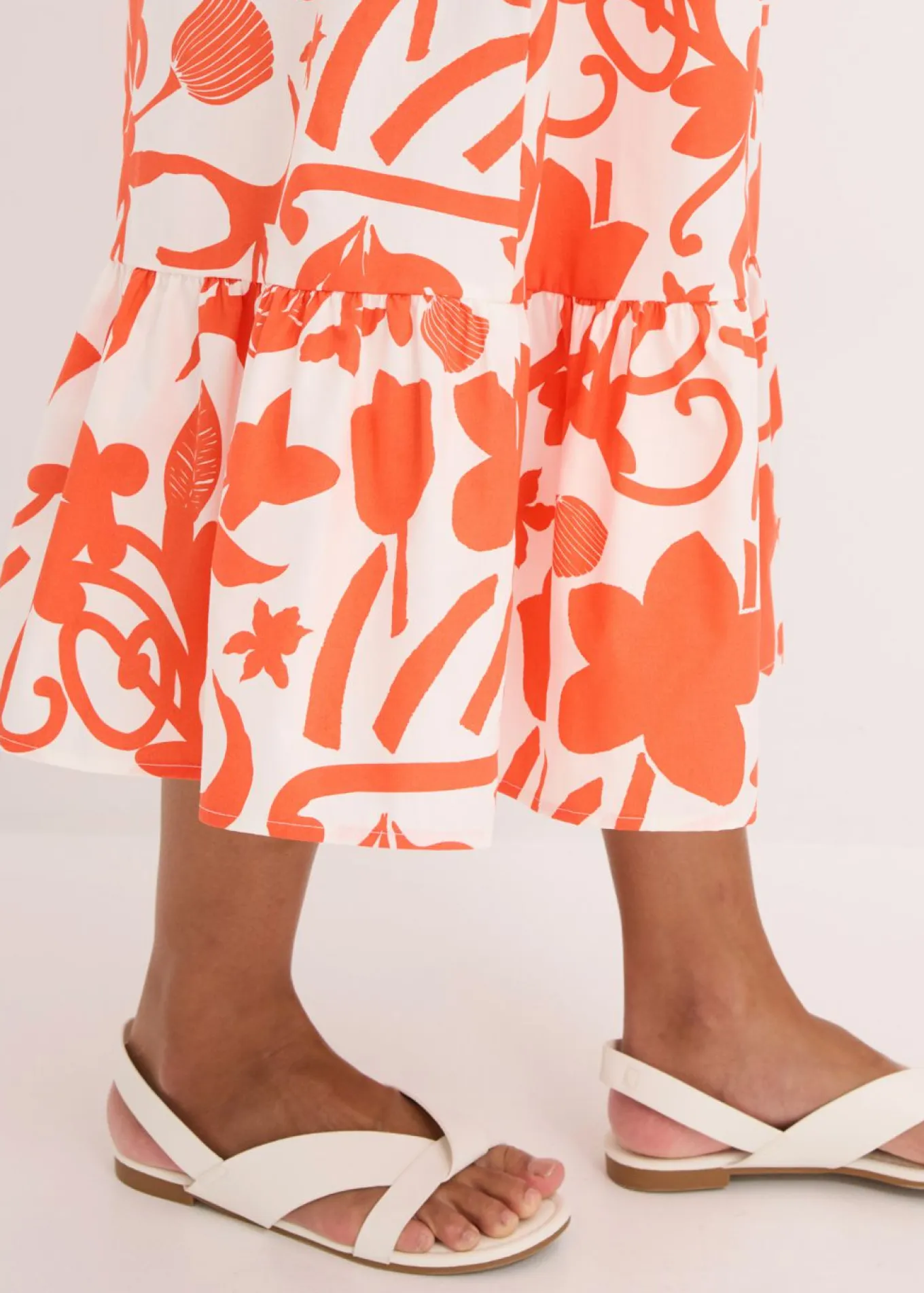 Vestido midi de algodón orgánico puro