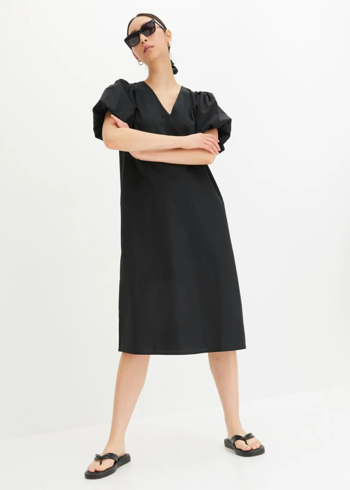 Vestido midi de algodón orgánico