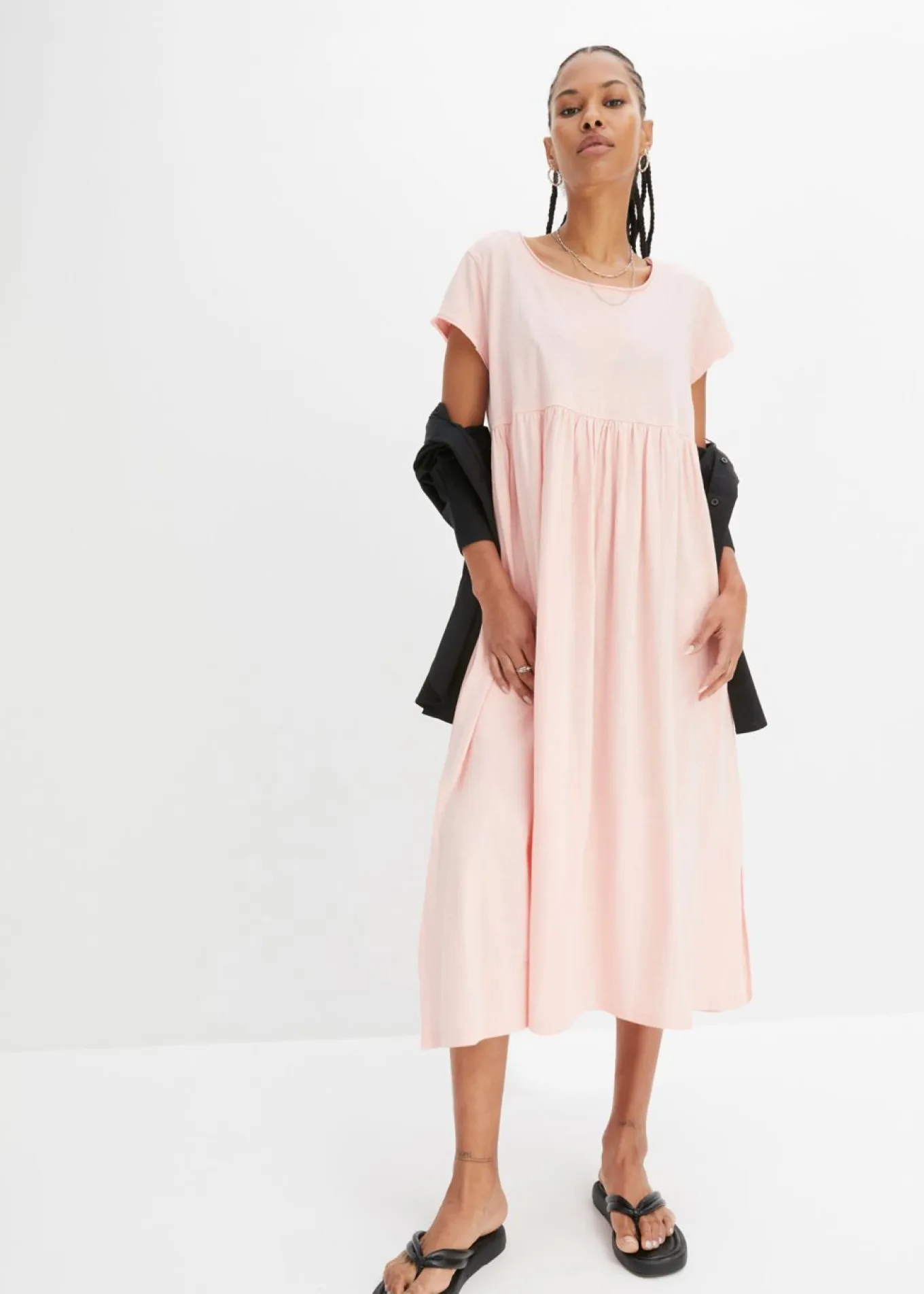 Vestido midi de algodón orgánico puro