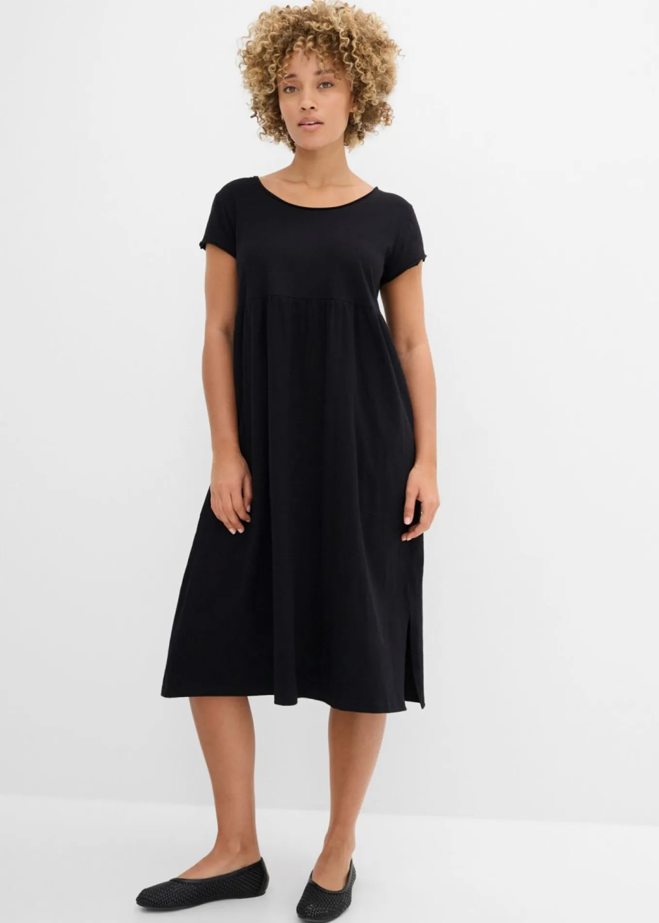 Vestido midi de algodón orgánico puro