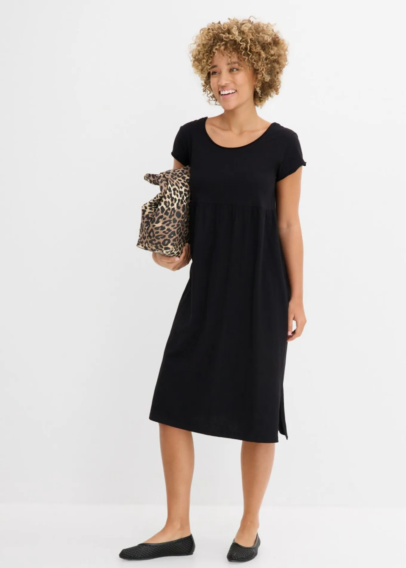 Vestido midi de algodón orgánico puro