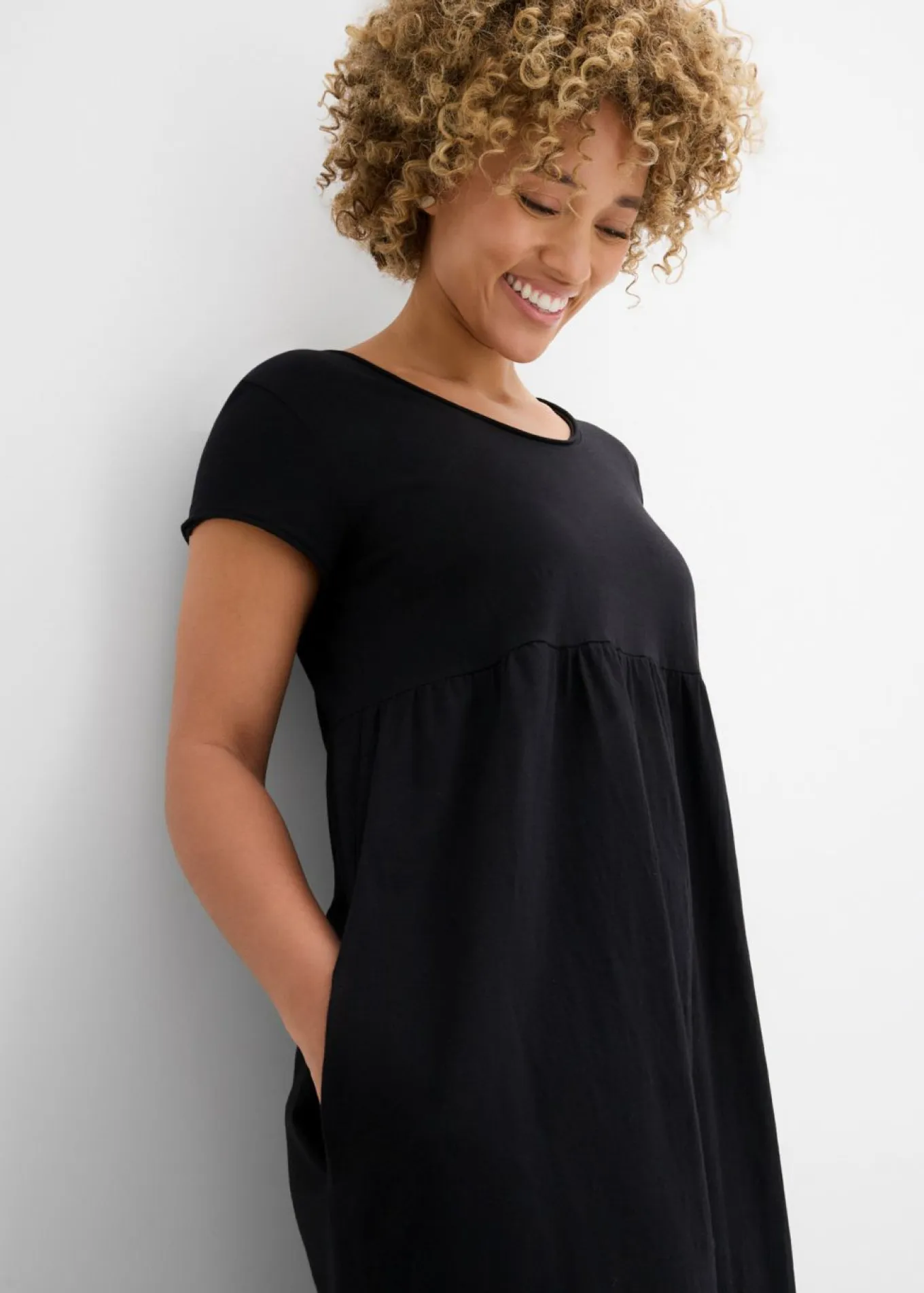 Vestido midi de algodón orgánico puro