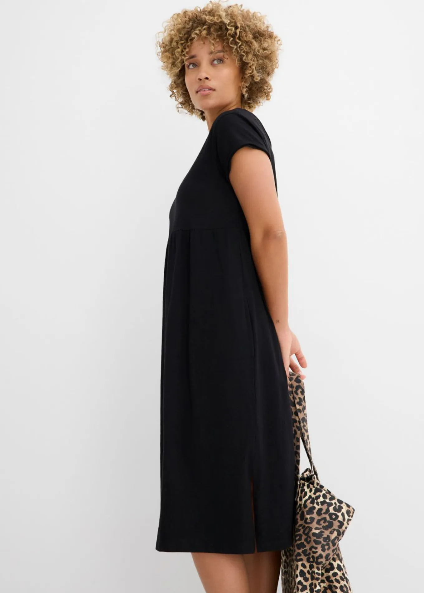Vestido midi de algodón orgánico puro