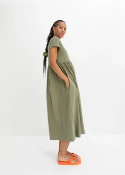 Vestido midi de algodón orgánico puro