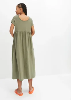 Vestido midi de algodón orgánico puro