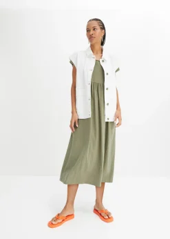 Vestido midi de algodón orgánico puro