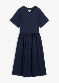 Vestido midi de algodón puro