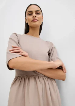 Vestido midi de algodón puro
