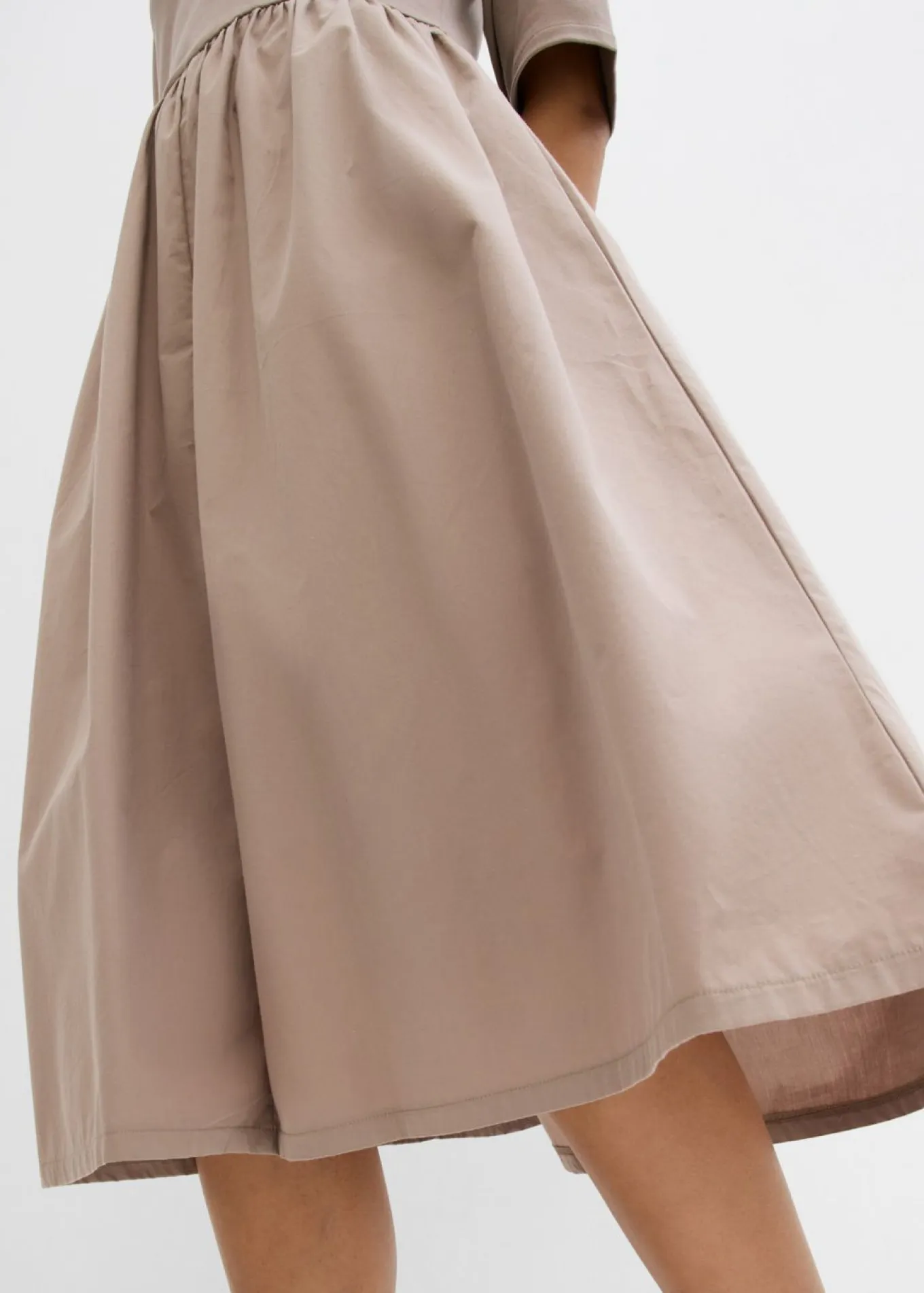 Vestido midi de algodón puro